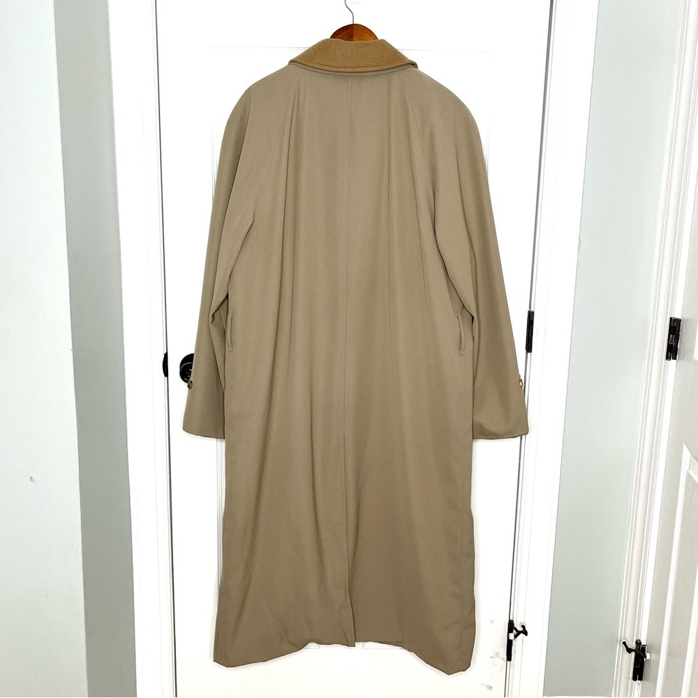 Burberry Men’s Mens Camden Trench Coat Jacket Wool Tan Long Belt Belted 46 XL - Picture 3 of 16